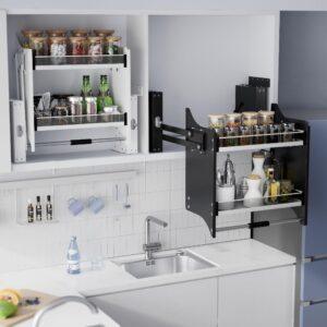 Slide-Out & Pull-Down Cabinet Shelving