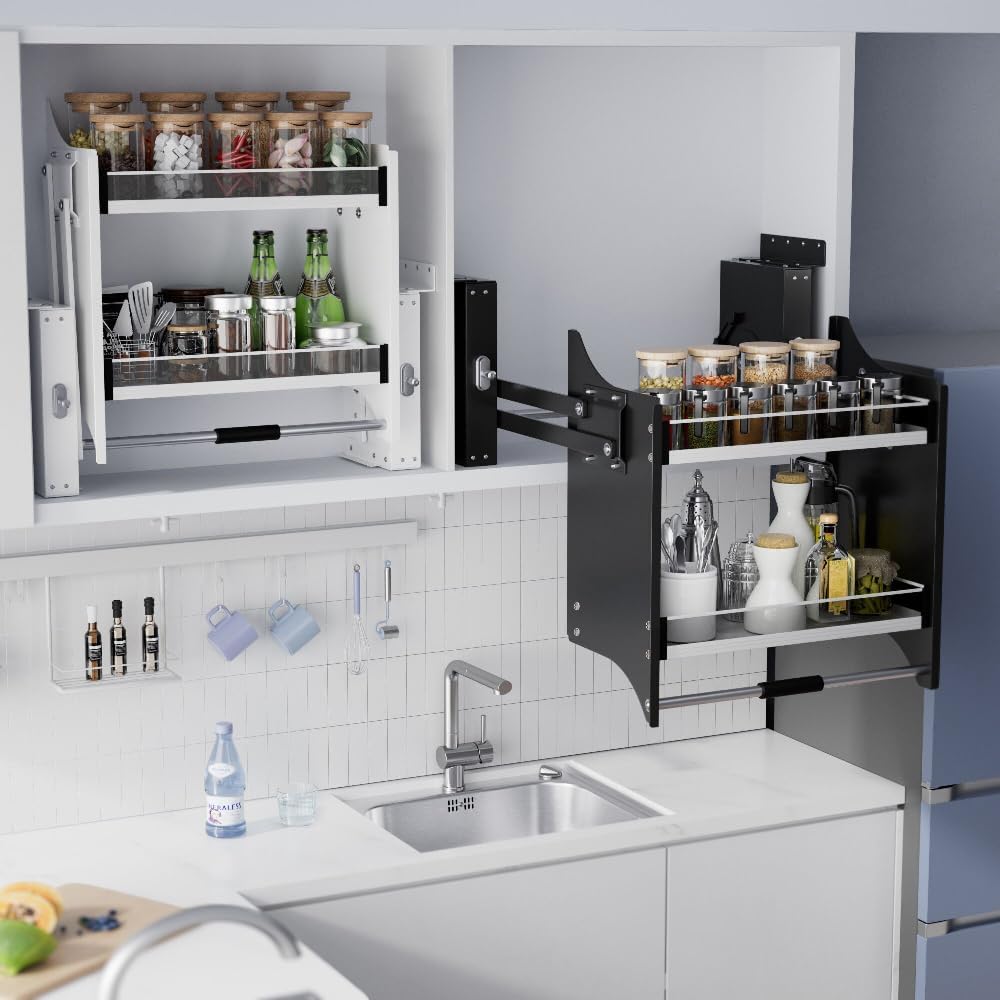 Slide-Out & Pull-Down Cabinet Shelving